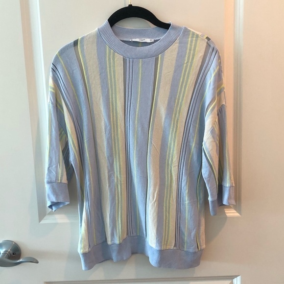 Mango Striped Top Size XS - Picture 1 of 13